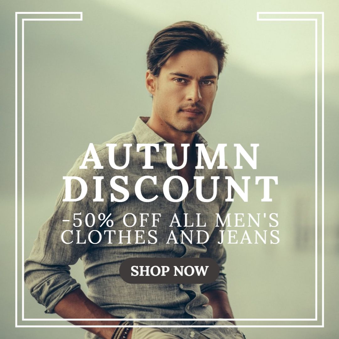 Mens Fashion Sale Banner Maker