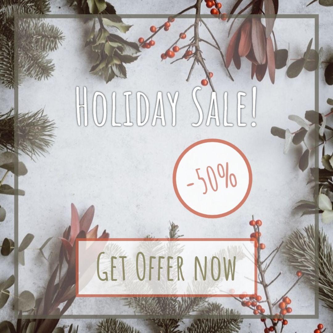 Christmas Holiday Sale Offer Instagram Post Maker