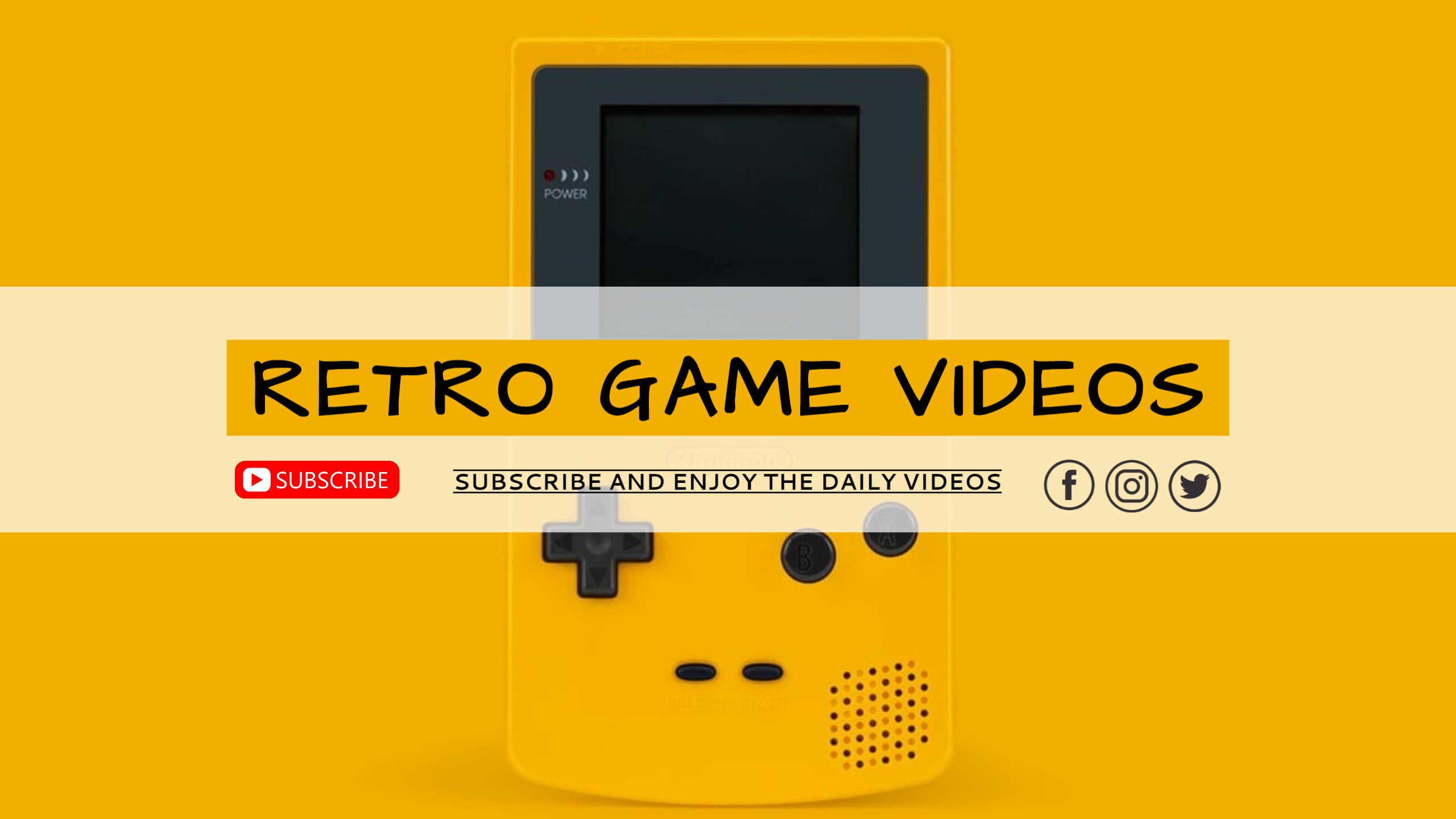Retro Game Youtube Channel Art